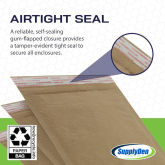 #7- 14.25" x 20" Kraft Hexcoat Mailers - 50 Count